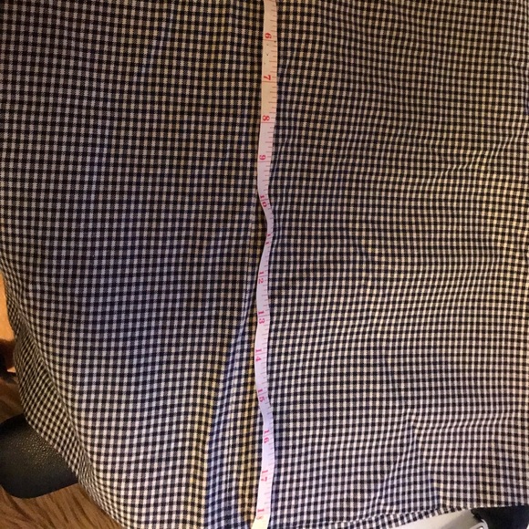 Theory new blue white check houndstooth skirt 4 - Picture 6 of 7